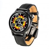 Automatic Pilot Red & Yellow Watch - Sand 