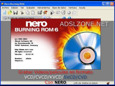 Como crear un SVCD - Super Video CD con Nero Vision 9