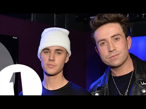 Justin Bieber chats to Nick Grimshaw on Radio 1