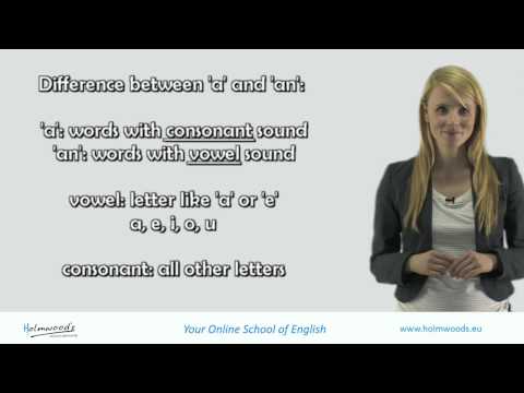 English Grammar Lesson: Definite and indefinite articles