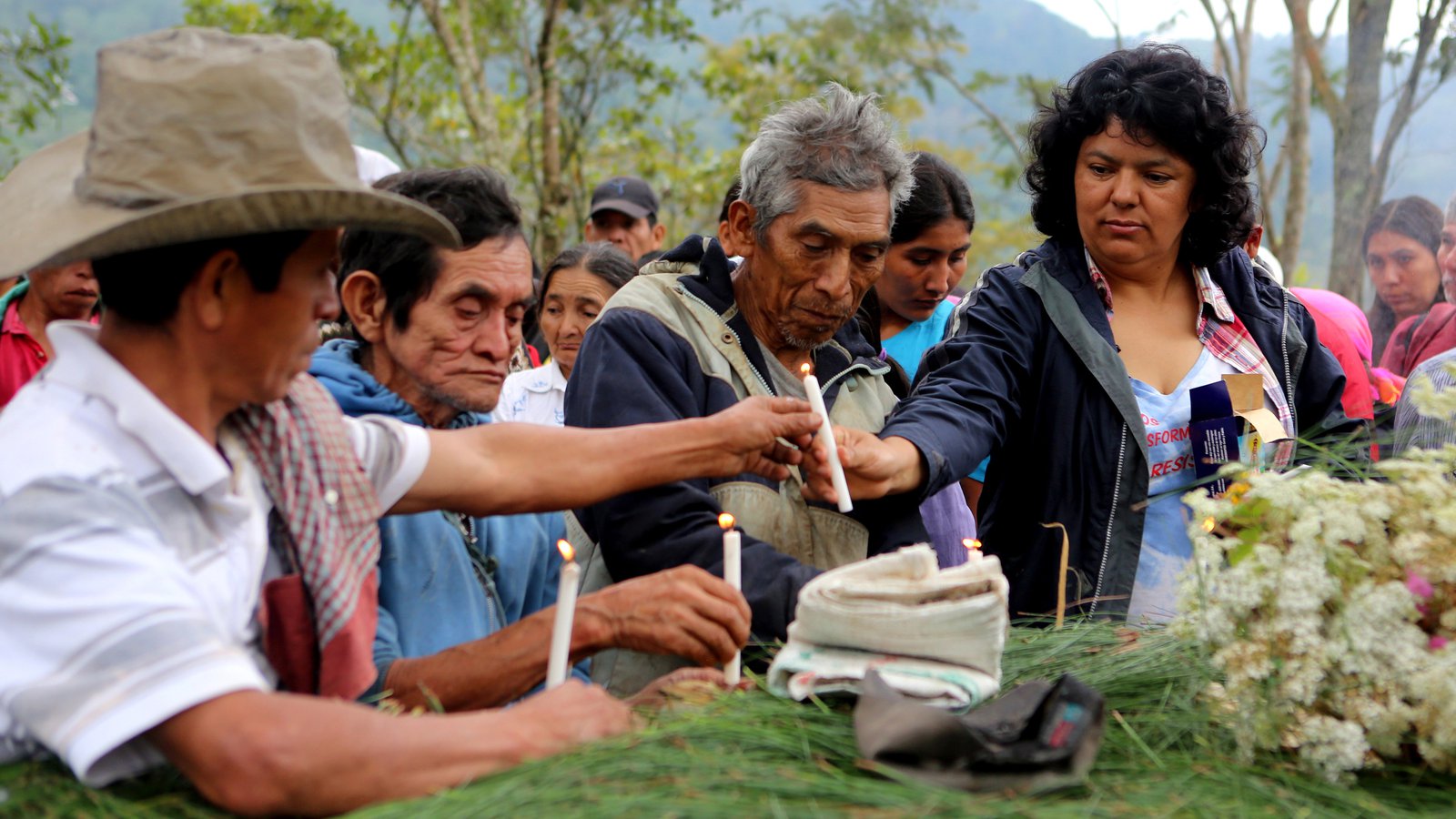 Berta Caceres in the Rio Blanco region of western Honduras