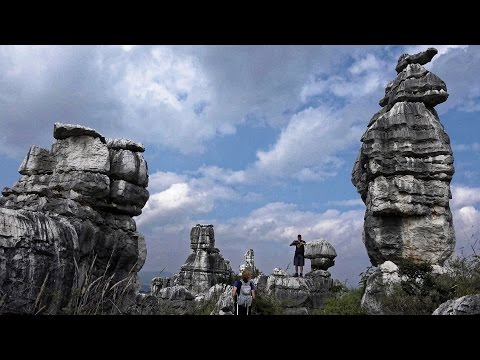 Stone Forest, Kunming, China in 4K (Ultra HD)