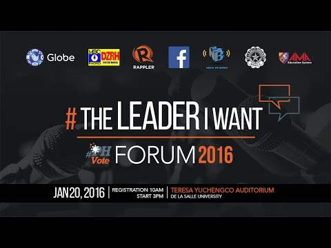 WATCH: #TheLeaderIWant Forum