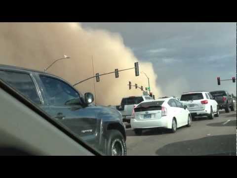 Driving Through Arizona Dust Storm (Haboob)- July 21, 2012