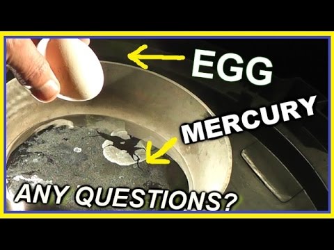 Cooking an EGG on MERCURY (Hg) (highly toxic)