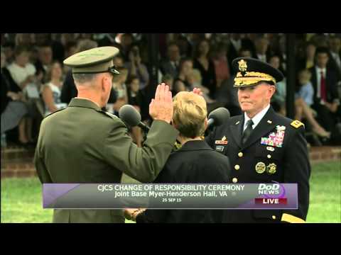 Swearing-in the 19th Chairman of the Joint Chiefs of Staff