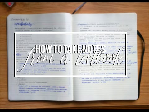 How to Take Notes: from a Textbook