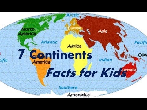 Seven 7 Continents Interesting Facts for Kids