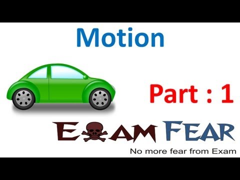 Physics Motion part 1 (Introduction Rectilinear & circular motion) CBSE class 9 IX