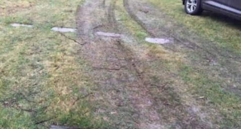 East Lawn Memorial Gardens in Bloomington, Illinois damaged by Trump supporters (WICS-TV)