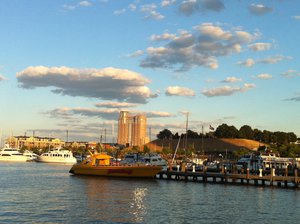 Inner Harbor of the city of Baltimore, Maryland, USA. 