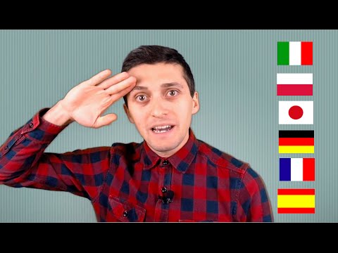 Speaking Italian, German, Japanese, Polish, Spanish, English and French - Language Challenge