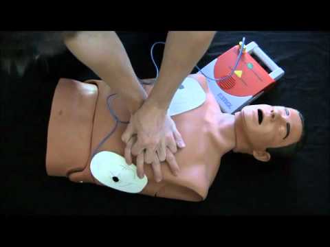 AED Training Video: Adult New guidelines 2010 CPR Automated External Defibrillator How to video