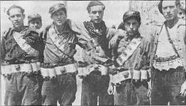 Milicia column at the Bakunin Barracks, Barcelona 1936