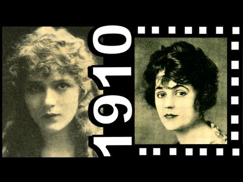 Earliest Movie Star 1910s Mary Pickford Theda Bara Lillian Gish Edwardian Hair and Clothing