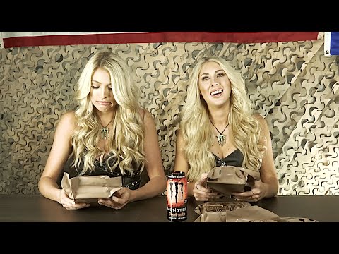 Monster Energy Girls Try Military Food