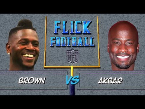 Antonio Brown vs. Akbar | Flick Football Challenge | NFL