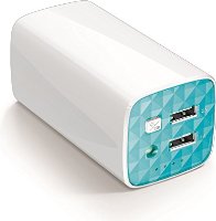 TP-LINK TL-PB10400 Batería portátil de 10400mAh, puerto dual, cargador USB portátil, banco de energía, carga rápida, gran capacidad, compatible con dispositivos iOS (iPhone y iPad) y Android (Samsung, HTC, Nexus, Motorola), 1 cable USB micro, práctica linterna