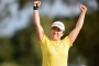 Jiyai Shin of South Korea celebrates winning the RACV Ladies Masters at Royal Pines Resort on the Gold Coast. The ...