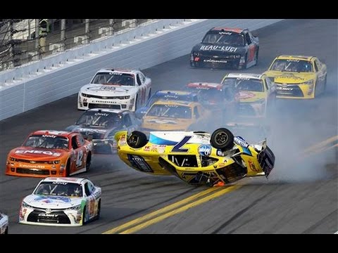 Nascar - Daytona Speedweeks 2015 - Crash Compilation (Original Sound - No Music)