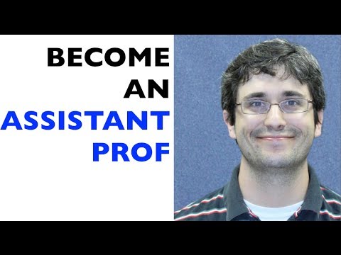 How to become an assistant professor