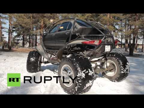 Russian Batmobile? Engineer shows off his cross-country vehicle