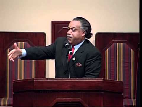 Rev Al Sharpton preaching at Ebenezer AME Church 2004