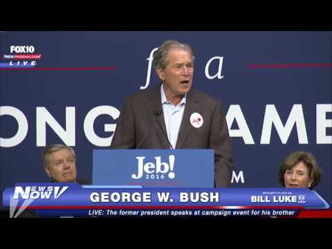 FNN: President George W. Bush Speaks in South Carolina at Jeb Bush Rally