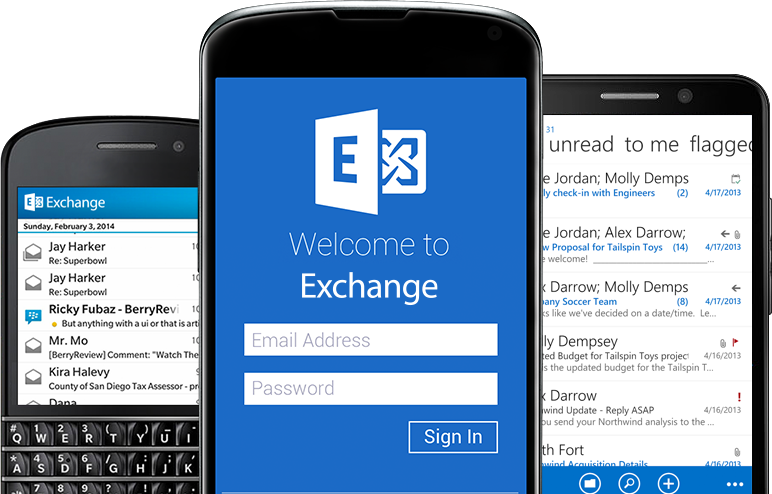 email exchange mobile