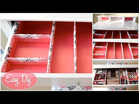 How To: Easy Custom Makeup Drawer Organizer $11 | Aseamae Natural