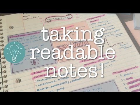 How to Take Great Notes!