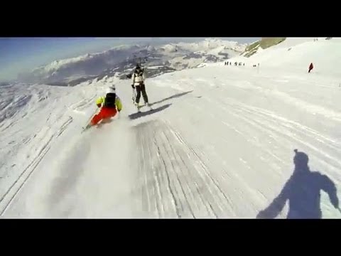 Amazing alpine skiing