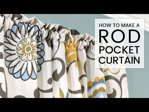 Easy DIY Curtains - How to Make a Rod Pocket Curtain