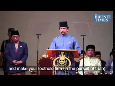 Brunei Darussalam Bersyariah| Pidato pembukaan sultan Hassanal Bolkiah