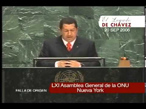 Comandante Hugo Chávez. Discurso ONU, 20 septiembre 2006. Presidente de Venezuela. Para siempre