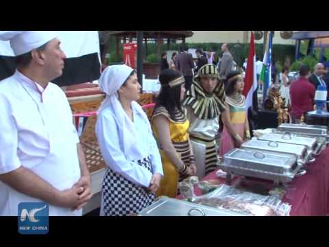 RAW: Chinese delicacies stand out at Uzbek food festival