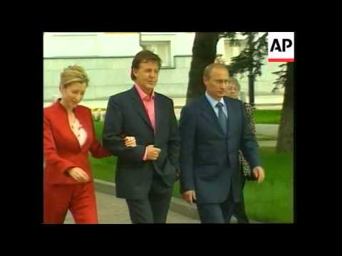 VOICER Former Beatle on Moscow tour meets Russian president