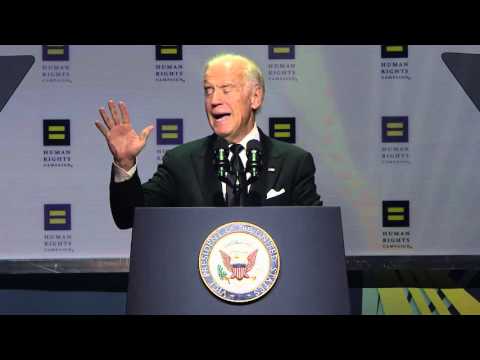 Vice President Joe Biden addresses the 2015 HRC National Dinner