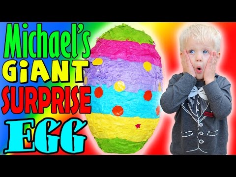 Michael's GIANT Surprise Egg!!