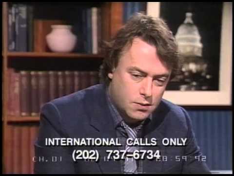 Christopher Hitchens   1991   Discussing the Persian Gulf War with Morton Kondracke