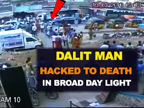 Dalit Student hacked to death on busy street in Tamil Nadu - CCTV Video | India