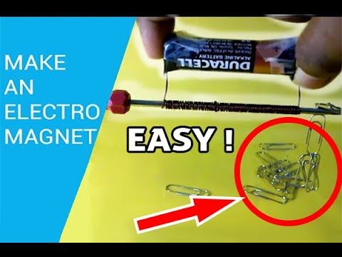 How to Make An Electro-Magnet ! - Fun At Home !