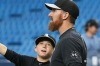 Adam LaRoche with his son Drake.