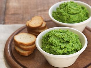 Supplied News Pea and parmesan dip