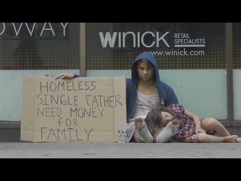 Homeless Drug Addict VS Homeless Father(Social Experiment)