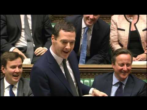 George Osborne reacts to John McDonnell reading from Mao's Red Book