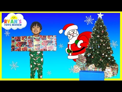 Christmas Morning 2015 Opening Presents Surprise Toys Ryan ToysReview