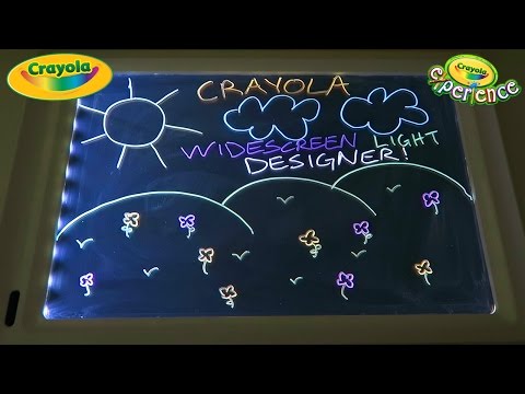 Crayola Widescreen Light Designer Playset | Reusable Light Up Art & Drawing Display!