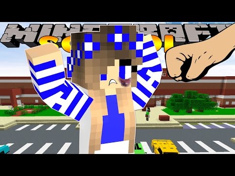 Minecraft School-LITTLE CARLY IS GETTING BULLIED!!