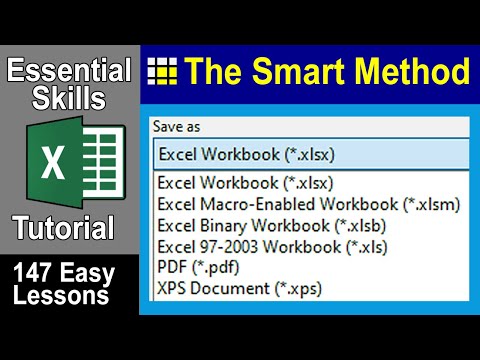 Excel Tutorial: Excel file extension xls, xlsx, xlsm, xlsb, xps, pdf | ExcelCentral.com